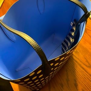 Kate Spade enchanted forest dot lg reversible Tote